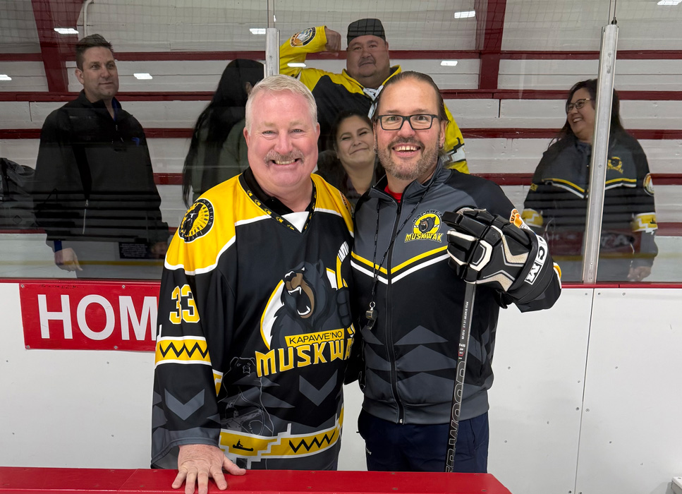 Marty McSorley Visits Hockey Day in Kapawe’no