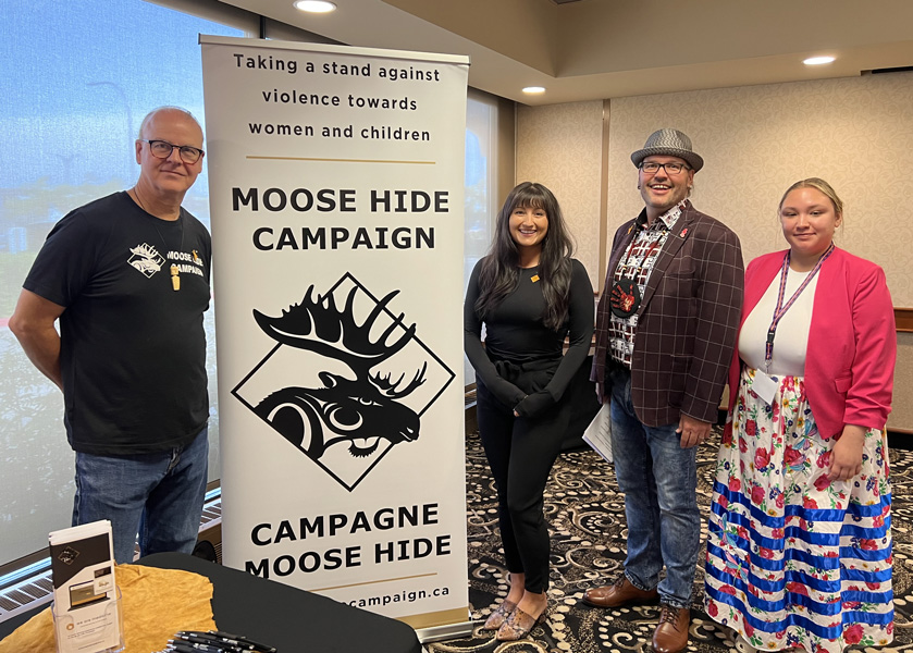 Kiniw Stands with the Moose Hide Campaign